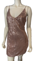 ShowPo Pink Sequined Spaghetti Strap Dress Size 8, NWT - $14.24