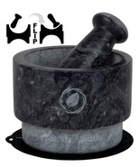 Mortar and Pestle Set Marble - 5.6 Inch, 2.2 Cup - Unique Double Sided  ... - $34.63