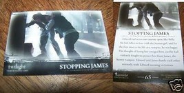 Twilight # 65 Premium Trading Card Stopping James Vampire Inkworks New - £5.57 GBP
