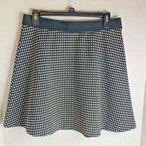 Chelsea 28 Womens Sz S Skirt Black White Diamond Print Pull On Knee Length  - $19.80