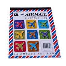 Quill Airmail Ruled Writing Pad (50 Sheets) - 10x8&quot; - £24.54 GBP