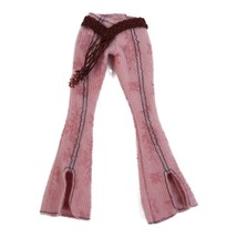 2003 My Scene Back To School Nolee Pink Corduroy Rope Belt Flare Jeans B... - $6.99