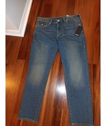 TRUE RELIGION MEN&#39;S GENO RELAXED SLIM  DENIM MED FOG BLUE JEANS 36X32 $1... - €51,16 EUR