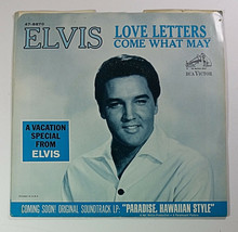 Elvis Presley Come What May Love Letters Record 45 7in Vintage RCA Victor 478870 - £31.66 GBP