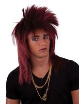 80's / 90's Punk / Rock Wig - Burgundy Red - $17.39