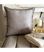 The HomeCentric Gray Throw Pillow Cover Satin Striped - Radiant Crystals - $812.31 MXN+