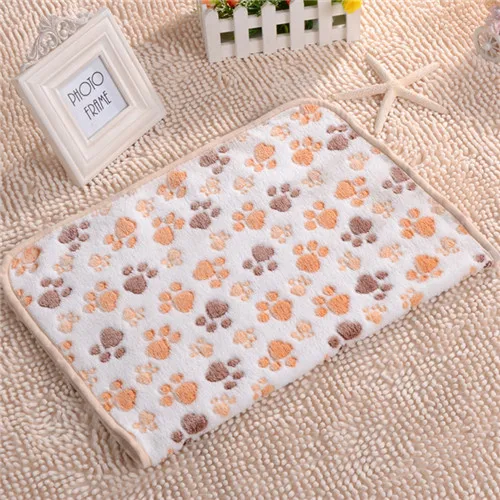 Cute Warm Pet Bed Mat Cover Towel Handcrafted Cat Dog Fleece Soft Blanket - $17.50