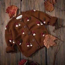 Kids Sweaters 2022 New Winter Autumn Mushroom  Girl Boy Sweaters Coat Re... - $103.12