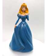 Disney Princess Aurora Sleeping Beauty 3&quot; Toy Figure Blue Dress Cake Topper - £3.53 GBP
