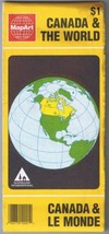 Canada Roadmap Mapart Canada &amp; The World 1993 - $4.94