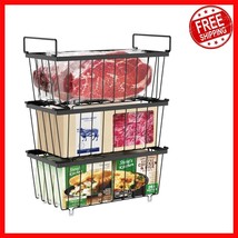 Modern Metal Chest Freezer Baskets - 3 Pack for Organized Frozen Food St... - $1,046.08 MXN