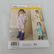 Simplicity 1288 Toddler&#39;s Fleece Dress Jumper Stuffed Animals Uncut Sew ... - £6.20 GBP
