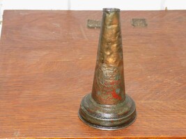 Vintage The AMCO Corp. NY Metal Oil Bottle Funnel Cap - $23.76
