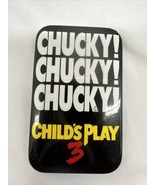 Child&#39;s Play 3 Chucky! Horror Movie Promo Pinback, 1991 Film Promotion Pin - €9,40 EUR