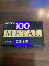 SONY CDit-IV 100 BLANK CASSETTE TAPE (SEALED) - $28.71