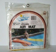 Vintage 1984 INTEX Wet Set 72&quot; x 27&quot; Inflatable &#39;AIR MAT&#39; Pool Float Raft NEW! - £15.94 GBP