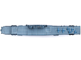 USS Yorktown CV-5 Aircraft Carrier US Navy World War II 1/1000 Diecast Model Leg - £96.53 GBP