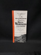 1930s 1940s Mt. Washington Cog Railway Booklet White Mountains New Hamps... - $550.05 MXN