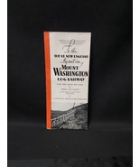 1930s 1940s Mt. Washington Cog Railway Booklet White Mountains New Hamps... - €25,36 EUR
