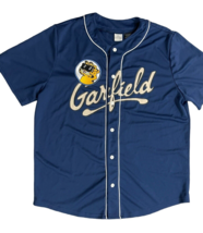 Garfield Button Up Style Baseball Jersey Mens Size XL - $37.39