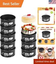 25 Pcs 4 Inch Springform Pan Mini Springform Pan Small Leakproof Round C... - $104.16