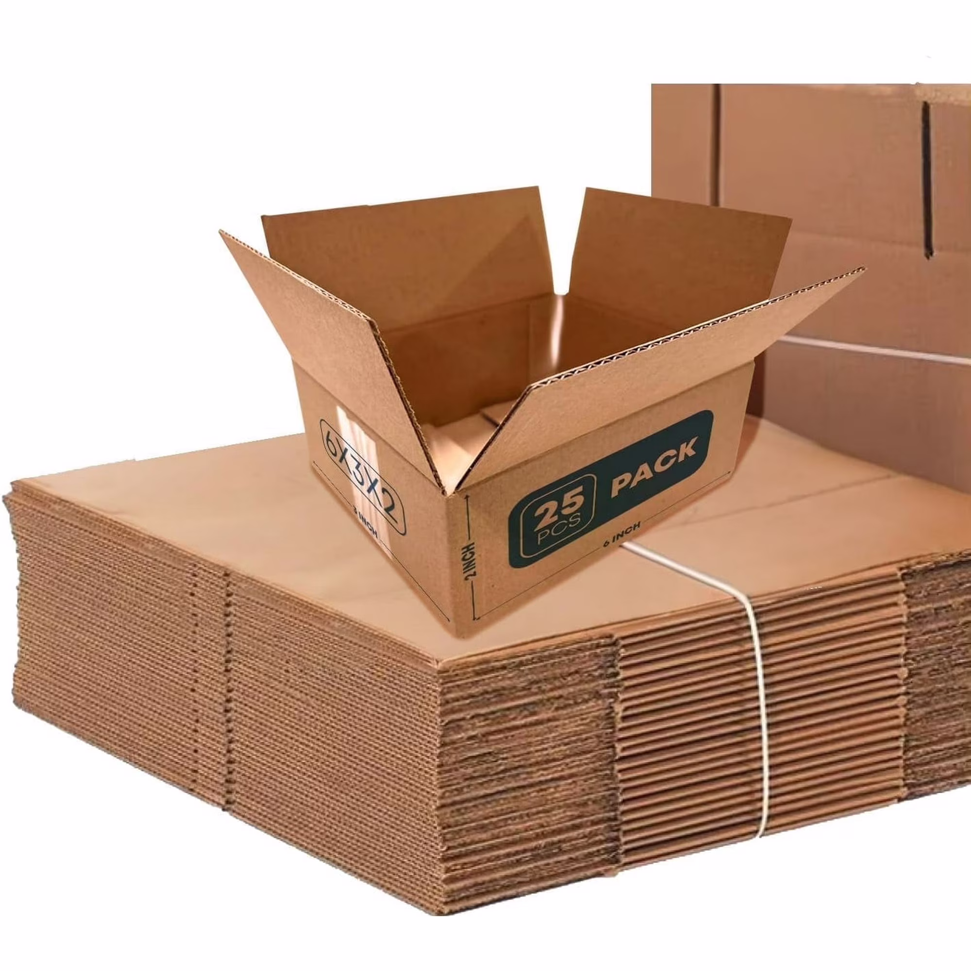 Shipping Boxes Small 6"L x 4"W x 2"H Set of 25PCS | Corrugated Cardboard... - $19.95