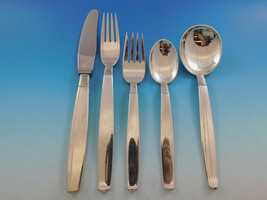 Silver Thread by Hingelberg Danish Sterling Silver Flatware Set Service 40 Pcs - £4,670.38 GBP