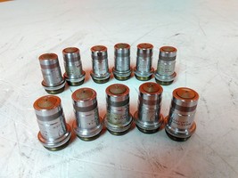 Lot of 11 AO Spencer 1079 100X NA 1.25 OIL IMM Microscope Objective AS-IS - $252.45