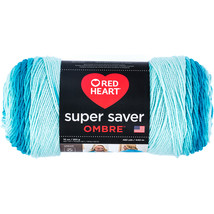 Red Heart Super Saver Ombre Yarn-Scuba E305-3961 - £24.98 GBP
