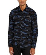 Avirex Men&#39;s Size Medium Navy Camo Officer Woven Camo Shirt - $39.88