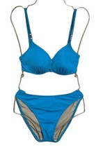 Athena Womens Size 12 Blue Retro Stretch  Bikini Swimsuit - £39.46 GBP