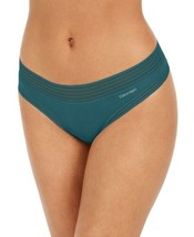 Calvin Klein Womens Striped Waist Thong Underwear, Medium, Camp - $21.45