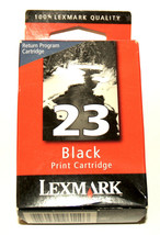 New Genuine Lexmark 23 Black Ink Print Cartridge #18C1523 - $7.96