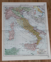 1938 Original Vintage Map Of Ancient Italy Ancient Rome Roman Empire / Diadochi - £22.19 GBP