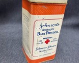 1986 Johnson &amp; Johnson Antiseptic Baby Powder Tin - 100th Anniv Antique ... - $4.95