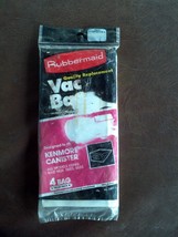 4 pack Rubbermaid vacuum bags for Kenmore Canister 5023 5033 - NEW - $11.88