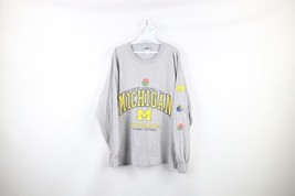 Vtg Mens XL 2004 Rose Bowl University of Michigan Football Long Sleeve T-Shirt - £38.68 GBP