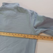 Chaps 1/4 Zip Men Sz M Blue Cotton Blend The Everyday Fleece Pullover Sweatshirt image 13