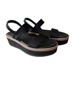 Rothy&#39;s The Lightweight Women’s Wedge Sandals in Black 7.5 US Platform S... - $61.88 CAD