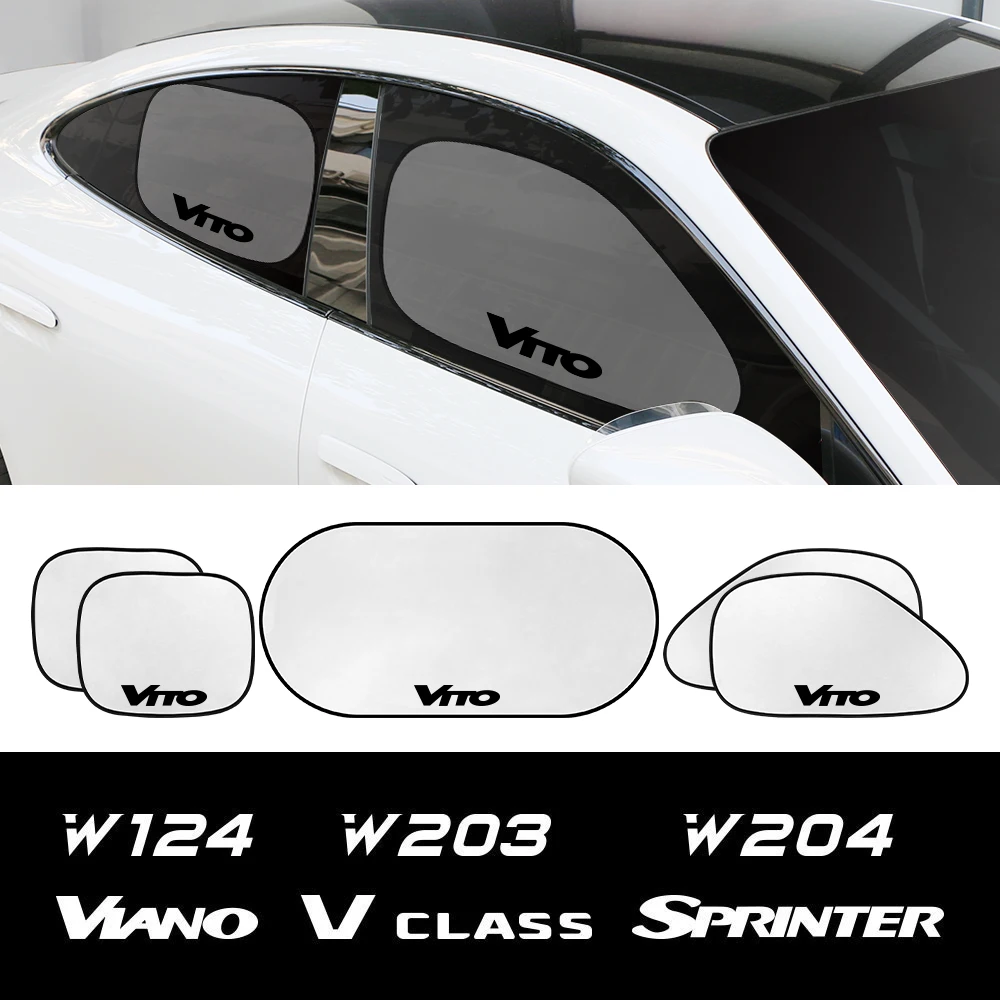 5PCS/Set Car Window Sunshade Cover For Mercedes Benz W124 W203 W204 Vito W447 - £13.19 GBP+