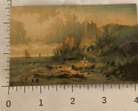 Victorian Trade Card Landscape And Sailboat Mountain VTC 8 - $4.94