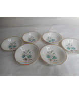 Lot of 6 Vintage Berry Small Bowls Sylvania by Mount Clemens Wheat Teal ... - $19.99