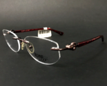 Technolite Clear Eyeglasses Frames TFD6003 BU Burgundy Red Tortoise 51-1... - £33.06 GBP