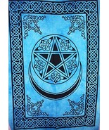 Traditional Jaipur Celtic Star Moon Art Tapestry, Indian Poster, Bohemia... - £7.98 GBP