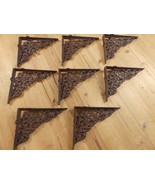 8 Cast Iron Shelf Brackets New Old Style Rustic 7.75&quot; x 6.25&quot; Corbels Bo... - €47,14 EUR