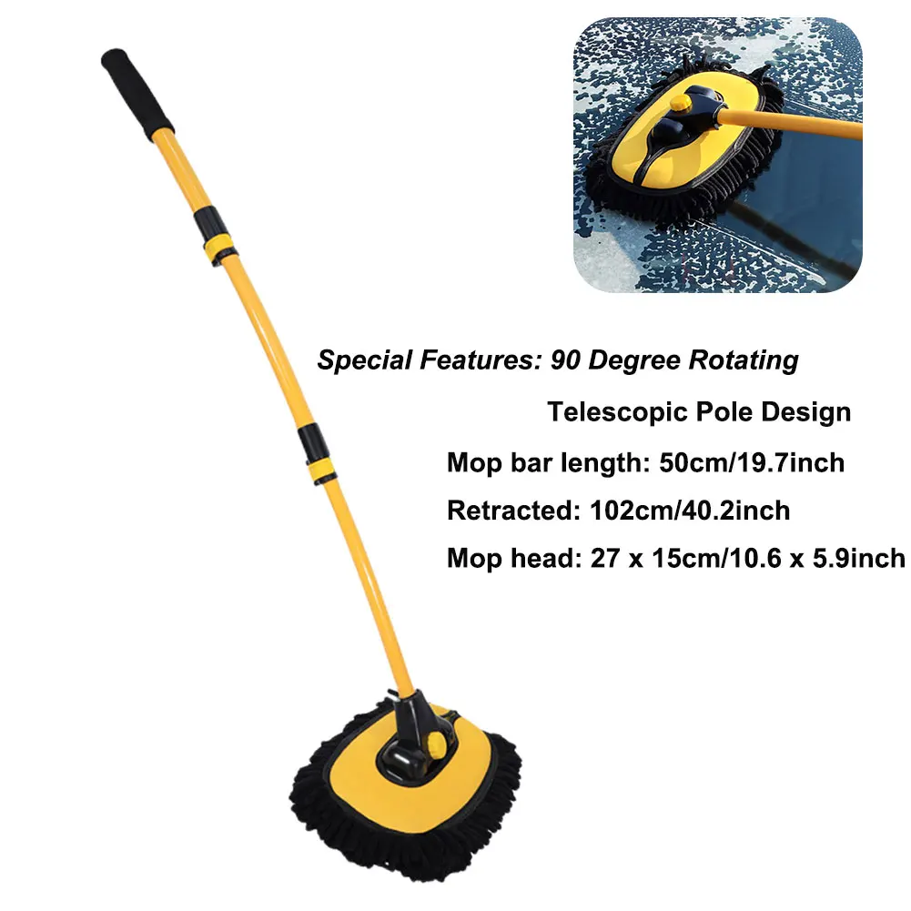 1set Car Rotary Wash Brush Kit 360 Degree Automatic Rotating Adjustable ... - $91.38