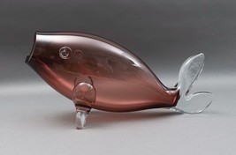 Blenko USA Winslow Anderson MCM Hand Blown Art Glass Fish Sculpture 16 1/2&quot; - £476.94 GBP