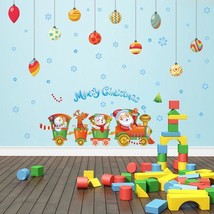 Santa Claus Train Wall Stickers - $220.56 MXN