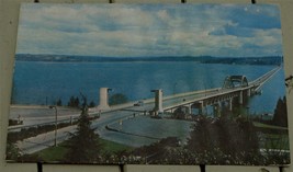 Vintage Color Photo Postcard,  Lake Washington Floating Bridge VGC - £2.31 GBP