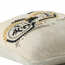 White Throw Pillow Covers 16&quot;x16&quot; Velvet, Crystal Motorbike - £38.19 GBP+